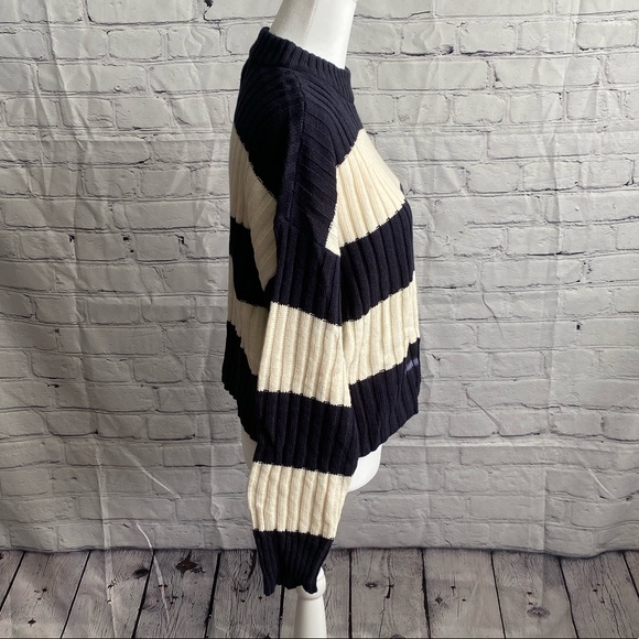 American Eagle Cropped Rugby stripe sweater - Picture 2 of 4